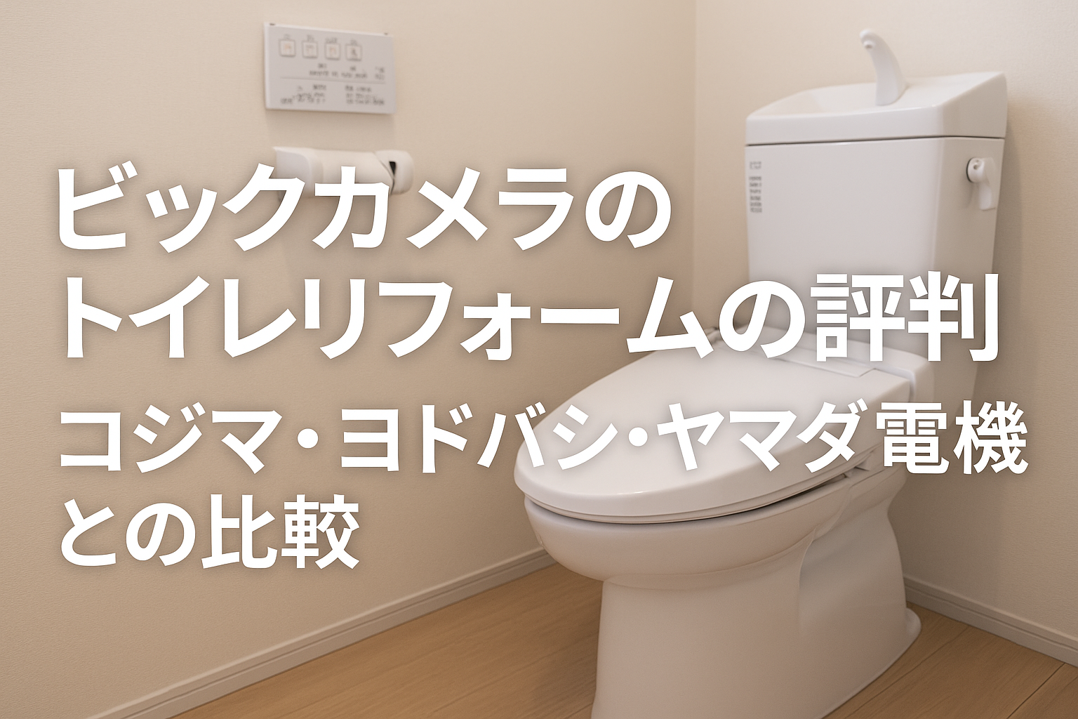ビックカメラのトイレリフォームの評判は？
