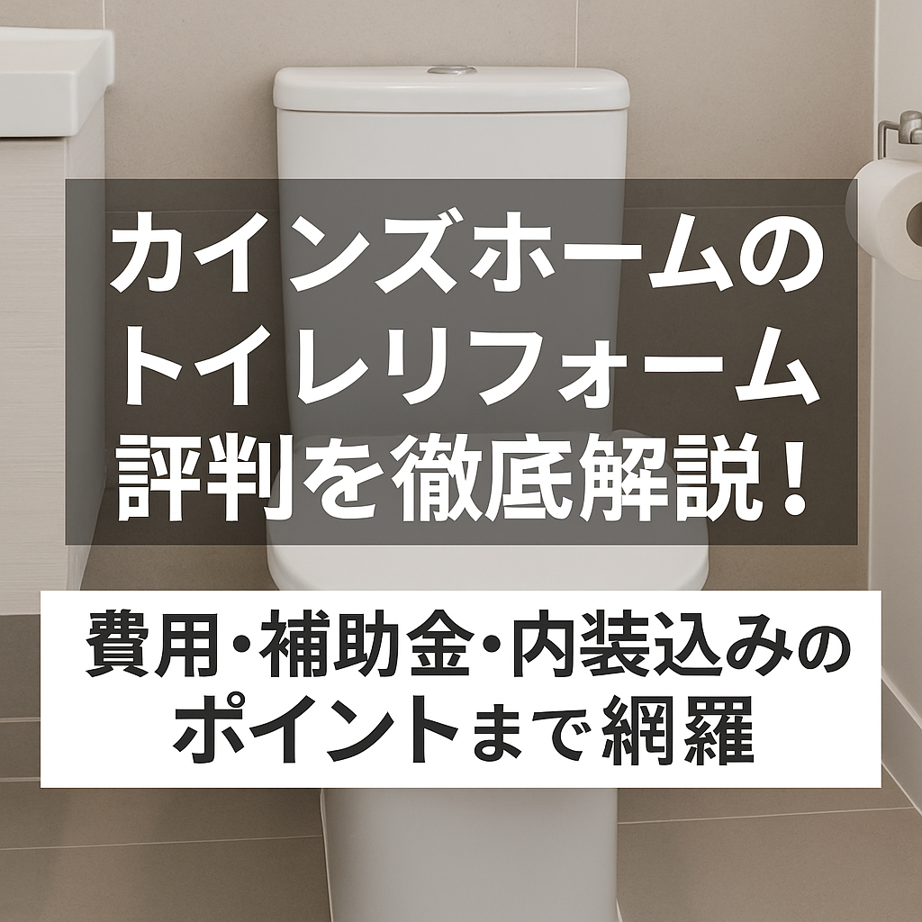 カインズホームのトイレリフォーム評判を徹底解説！費用・補助金・内装込みのポイントまで網羅