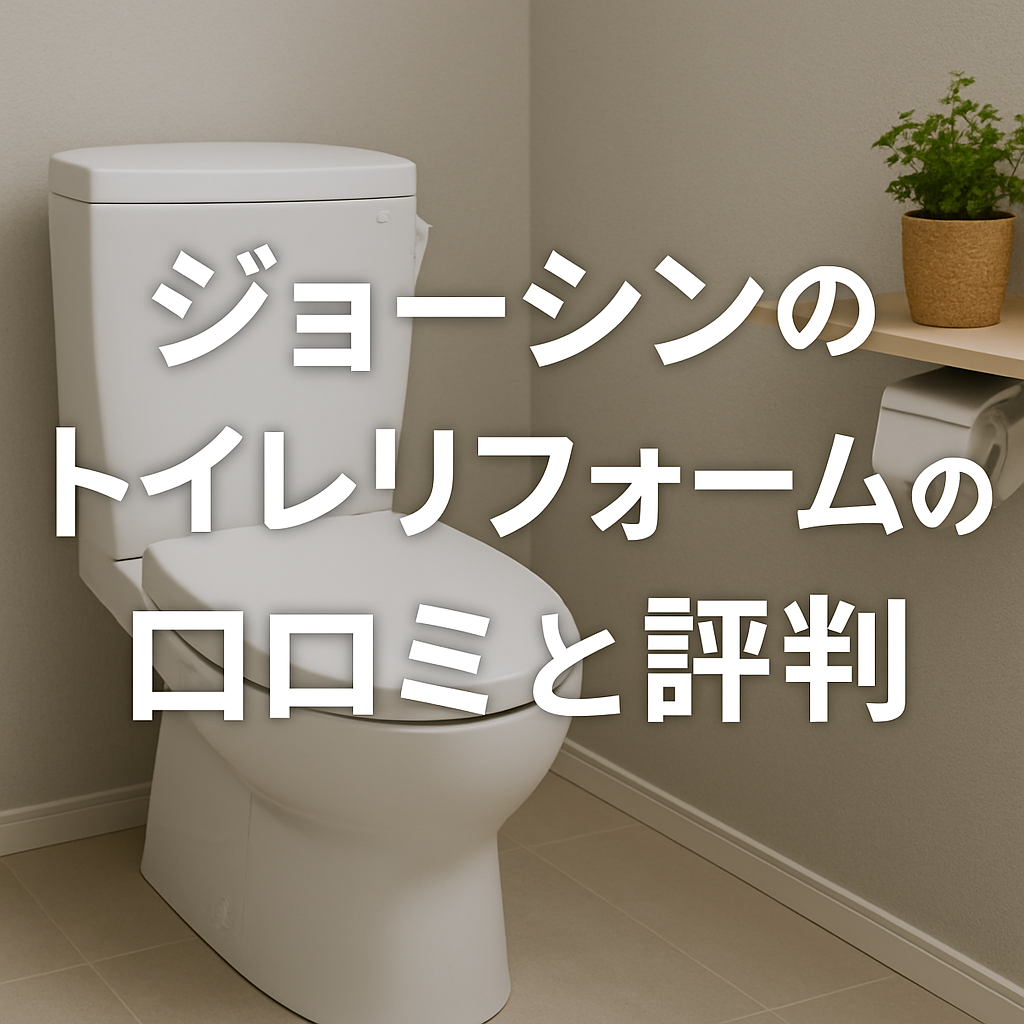 ジョーシンのトイレリフォームの口コミと評判