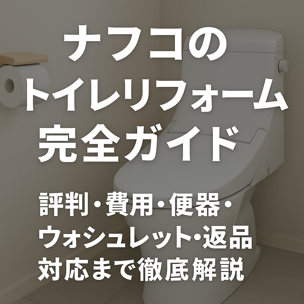 ナフコのトイレリフォーム完全ガイド｜評判・費用・便器・ウォシュレット・返品対応まで徹底解説