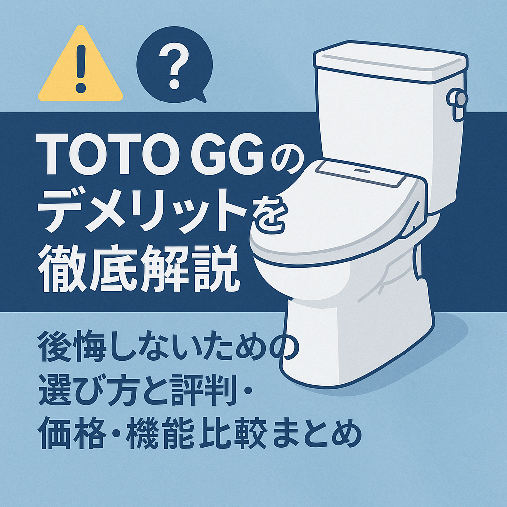 TOTO GGのデメリットを徹底解説｜後悔しないための選び方と評判・価格・機能比較まとめ