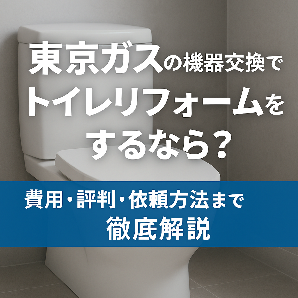 東京ガスの機器交換でトイレリフォームをするなら？費用・評判・依頼方法まで徹底解説