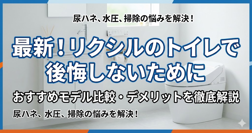 リクシルのトイレで後悔しないために｜おすすめモデル比較・デメリットを徹底解説