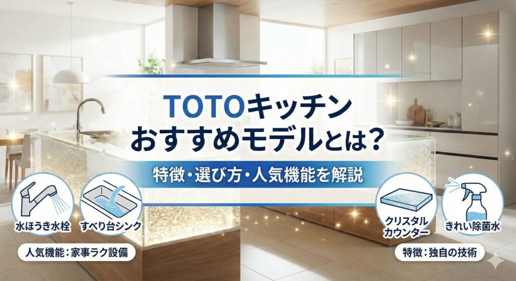 【2026年最新】TOTOキッチンおすすめモデルとは？特徴・選び方・人気機能を解説