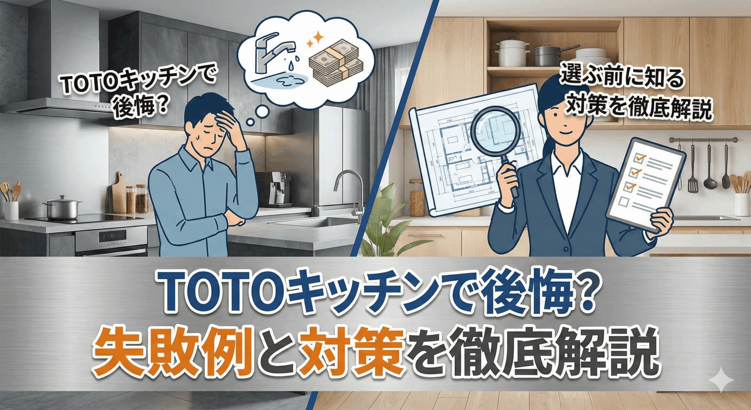 TOTOキッチンで後悔？選ぶ前に知る失敗例と対策を徹底解説