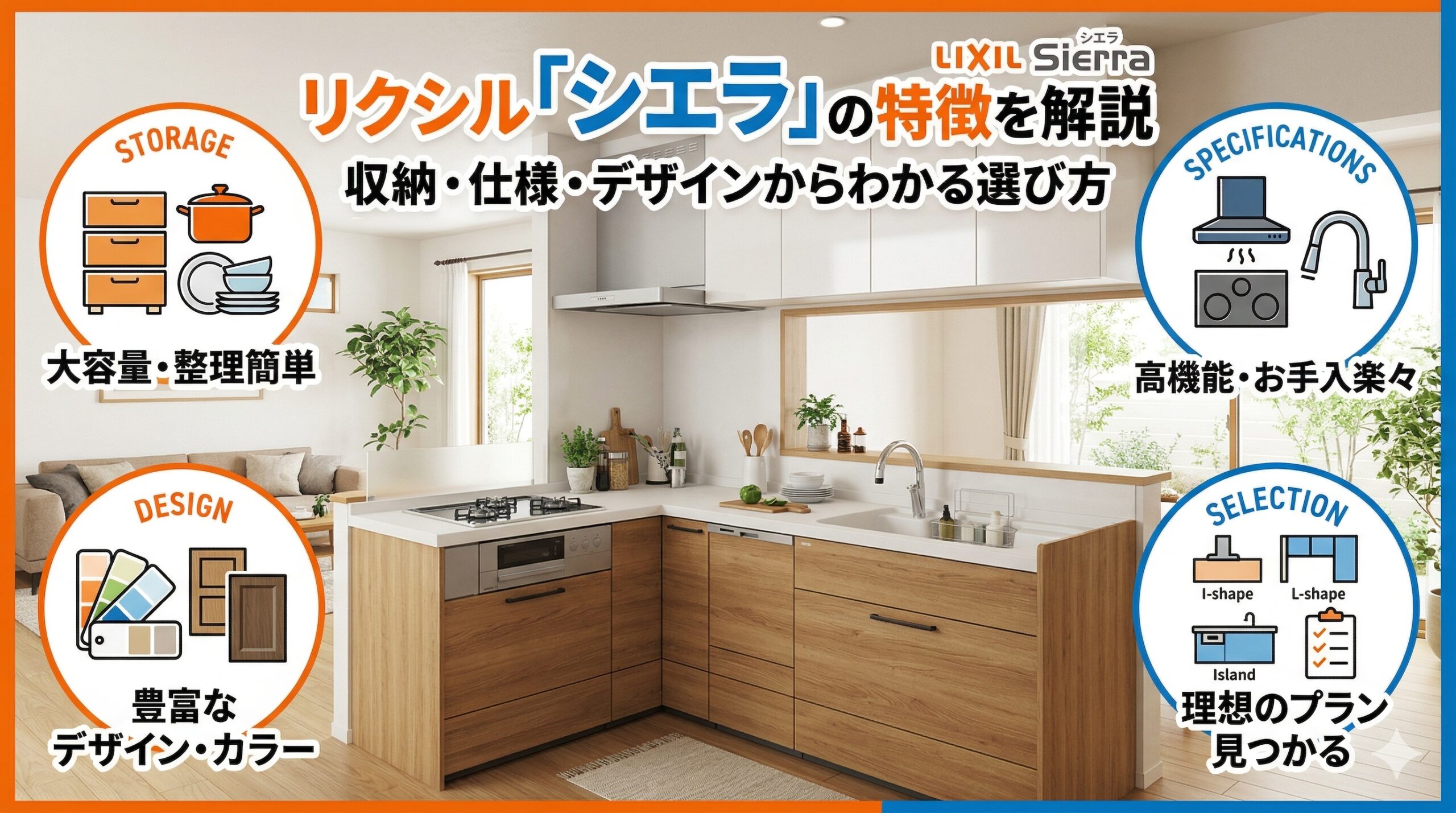 リクシル「シエラ」の特徴を解説｜収納・仕様・デザインからわかる選び方