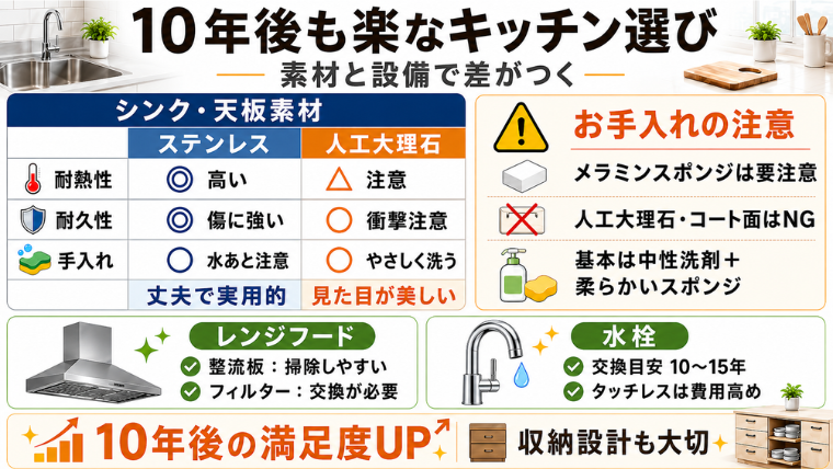 10年後も楽なキッチン選び