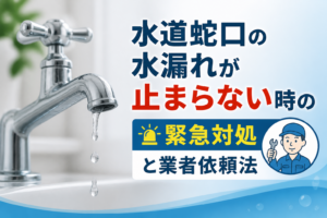 水道蛇口の水漏れが止まらない時の緊急対処と業者依頼法