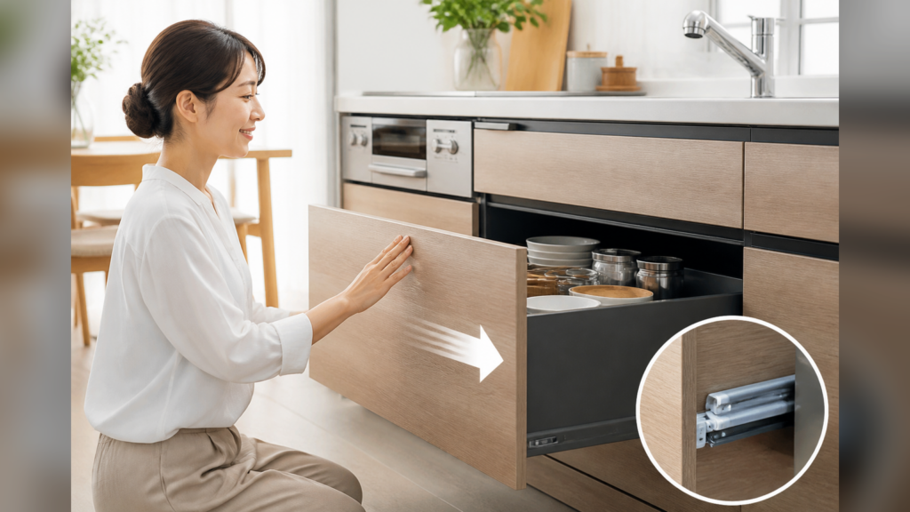リクシル「ノクト」の引き出しはスムーズに開閉できる？使い心地と注意点を解説